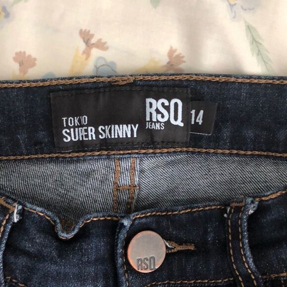 RSQ Tokyo Skinny Jeans Size 14 Gently Used - Picture 4 of 6